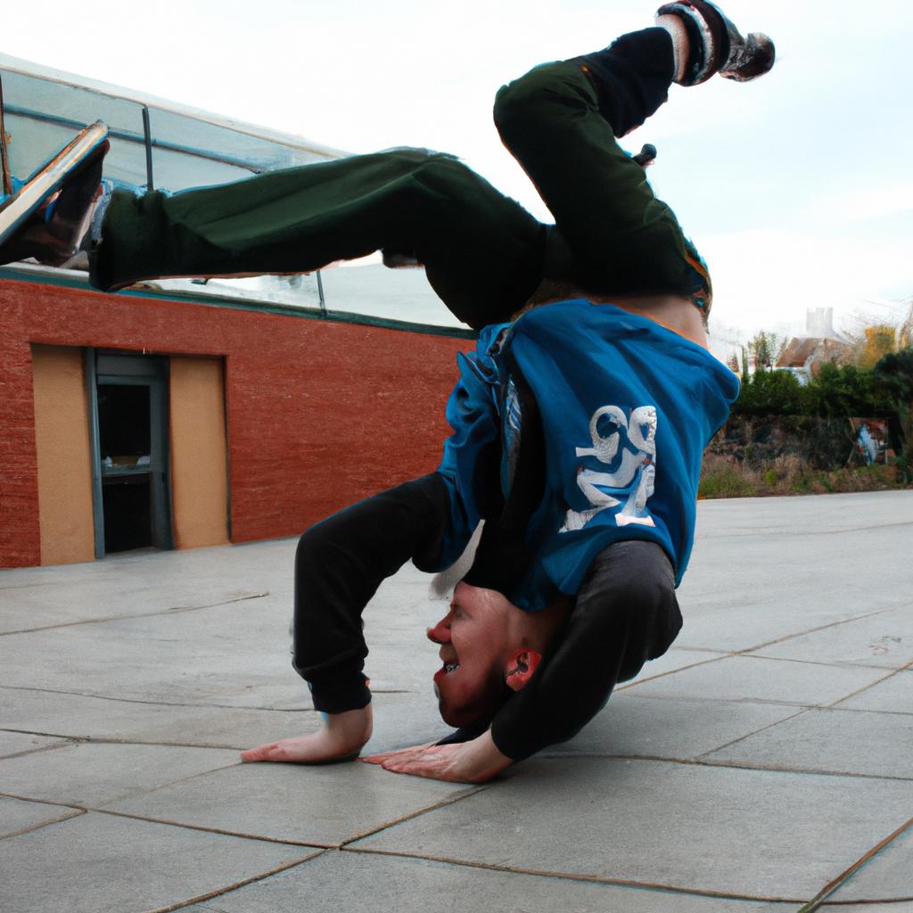 Person performing hip-hop dance